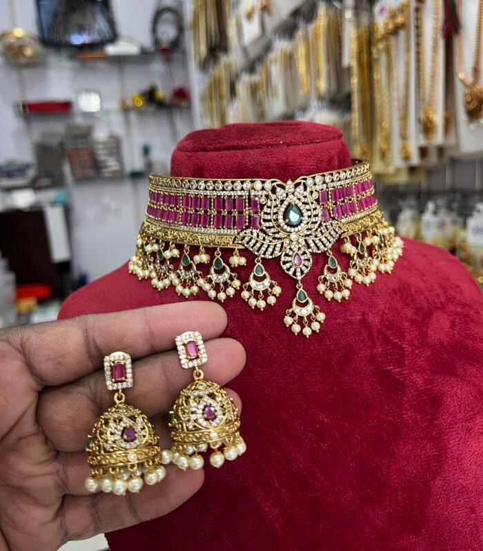 High Quality Premium Best selling Choker with Jhumka