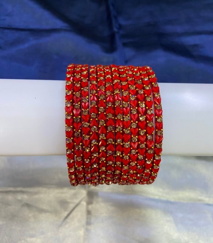 Heart and leaf bangles