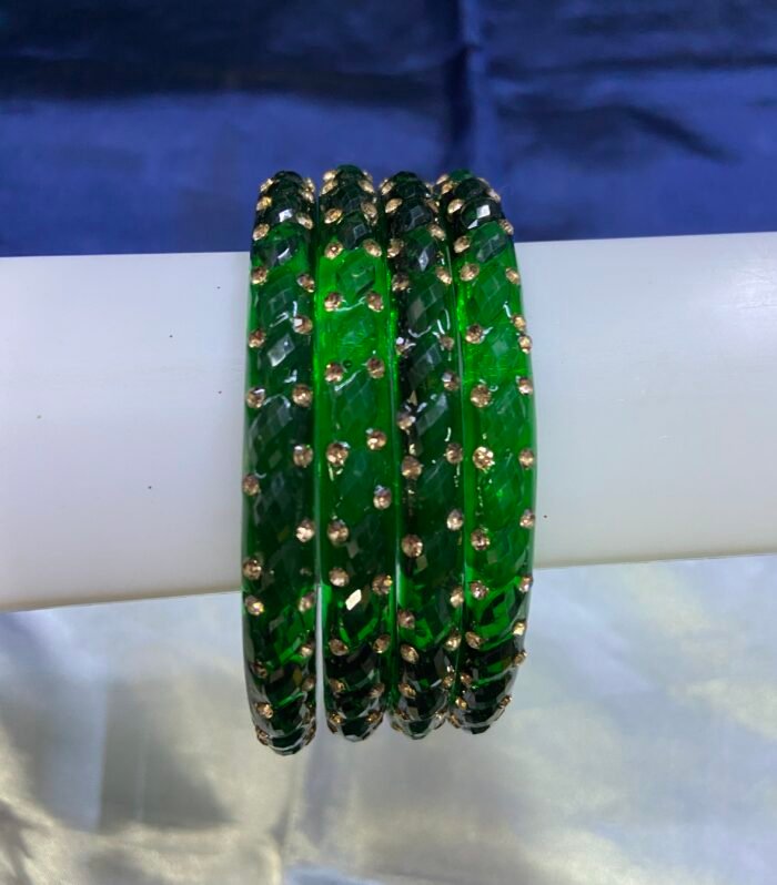 Glass Kada Bangle - 2.6, Green