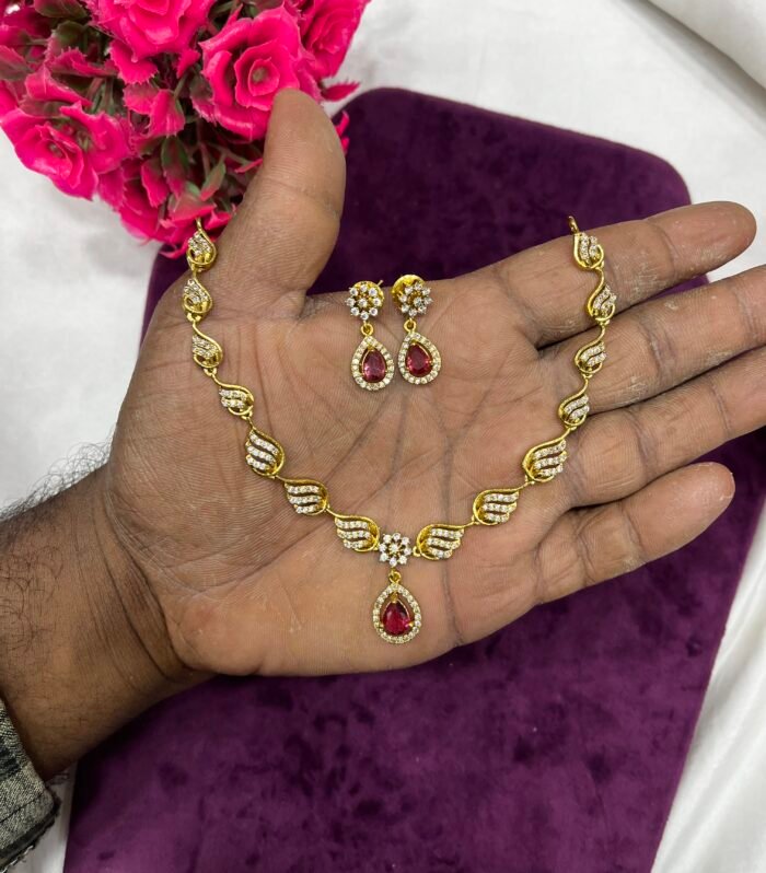 Simple Necklace AD stones