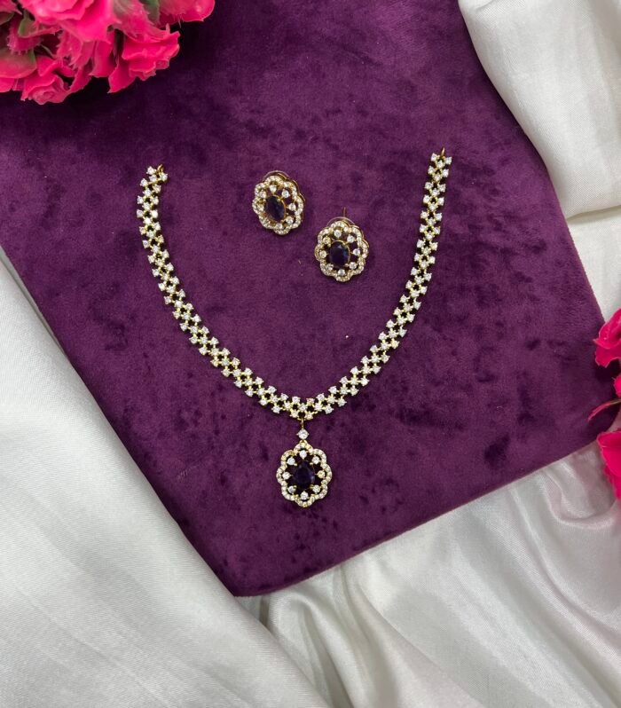 Purple Necklace Perfectly Western Wear