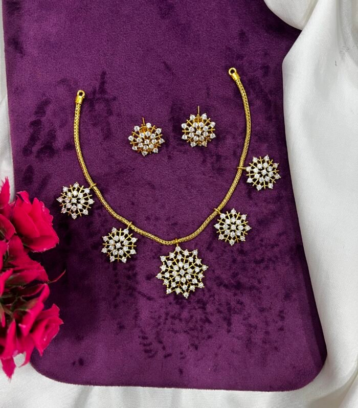 Hanging star Necklace Cum Star Earing