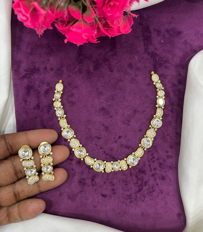 Premium Kundan Stone Necklace