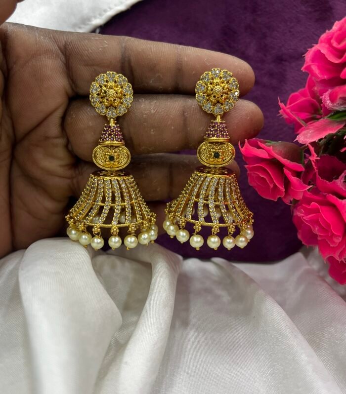 Matt Finish Bell Design jhumka