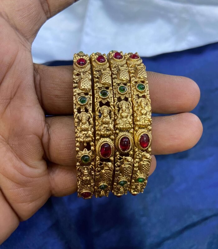 Antique Lakshmi with elephant bangle
