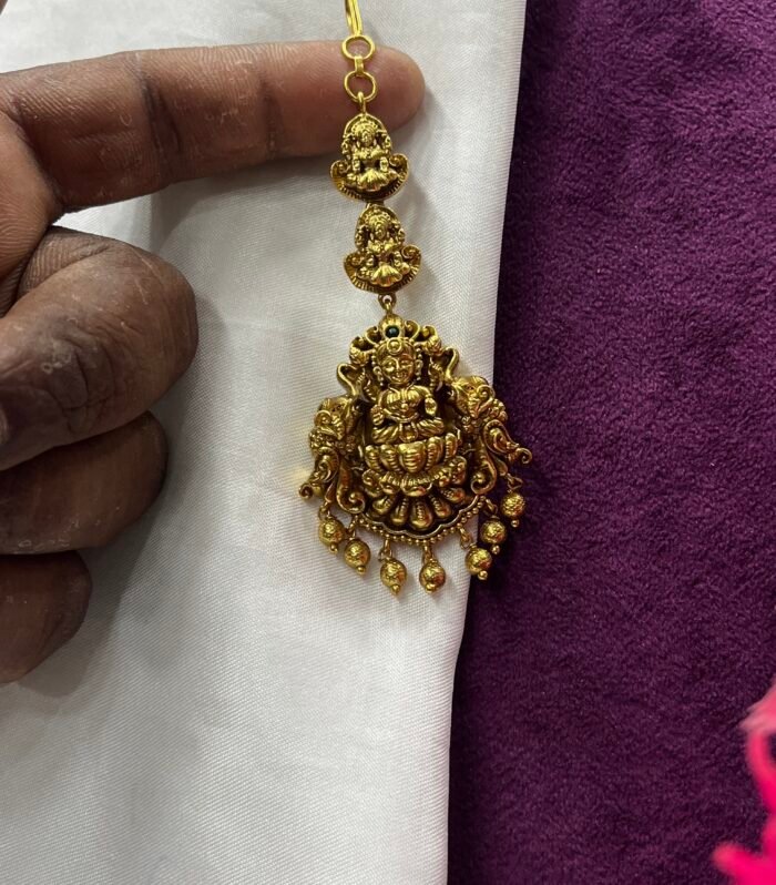 Antique Lakshmi Design tikka 3D Embossed