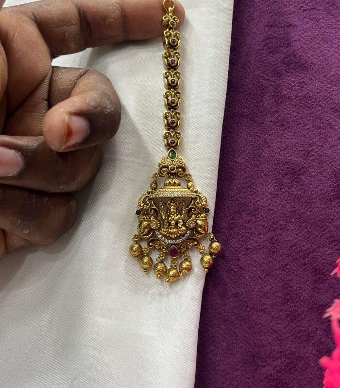 Grand Lakshmi Tikka With AD stones