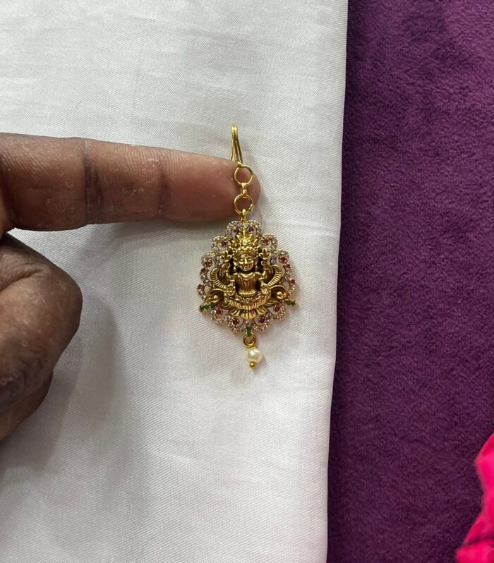 Lakshmi Design Tikka With AD stone Emobossed Design