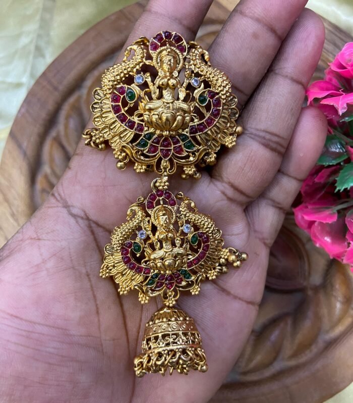 Jadai Billai Lakshmi double pendant 3