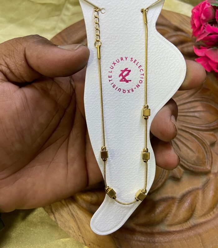 Anti-tarnish Anklet Box and Beads (Pair-2pc)
