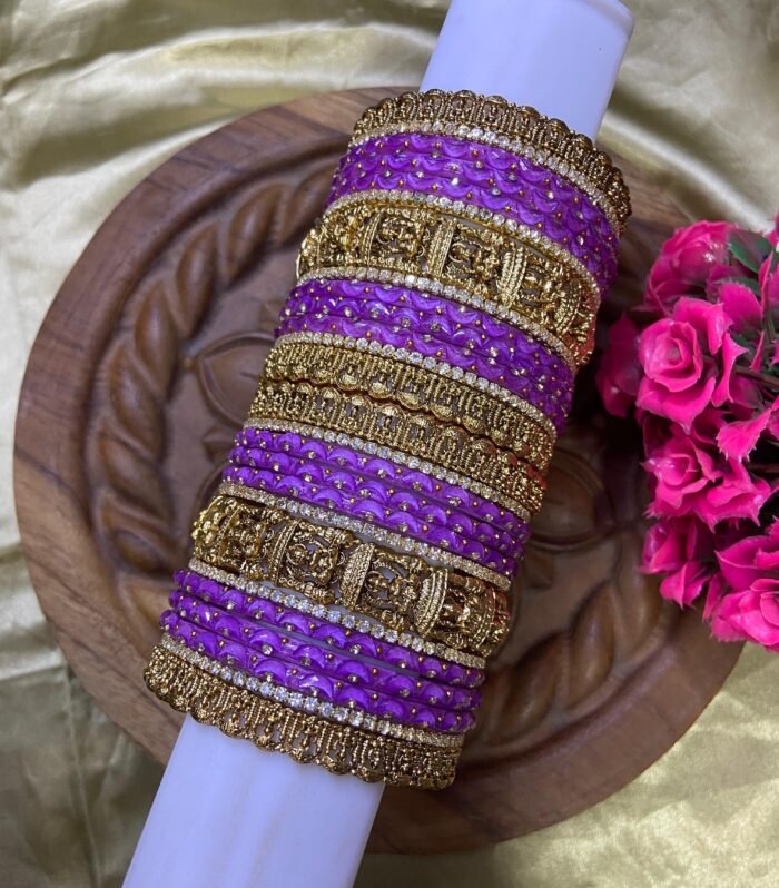 ANTIQUE LAKSHMI MODEL BRIDAL BANGLE SET 6