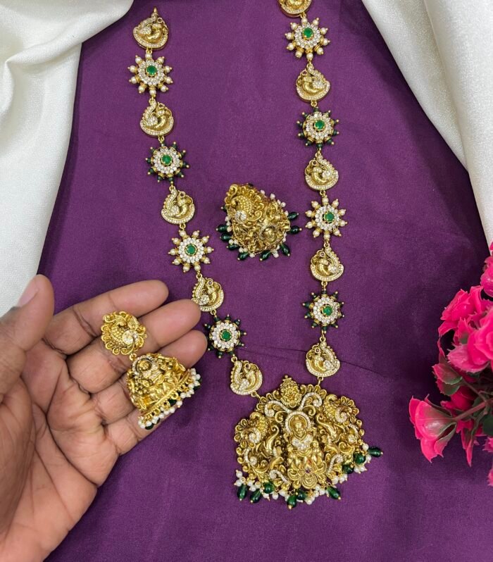 Silver Replica Haram Chettinad Collection Brassmade Material absolutely One fine Look