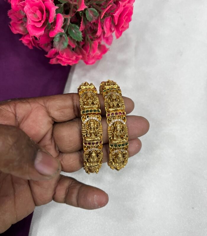 Open kada Type Lakshmi Bangles brassmade Premium Quality