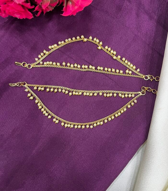 Two Layer Pearl Earchain Premium Quality