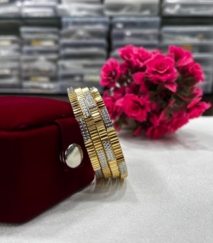 Two tone Bangles Premium Quality For Regular Wear